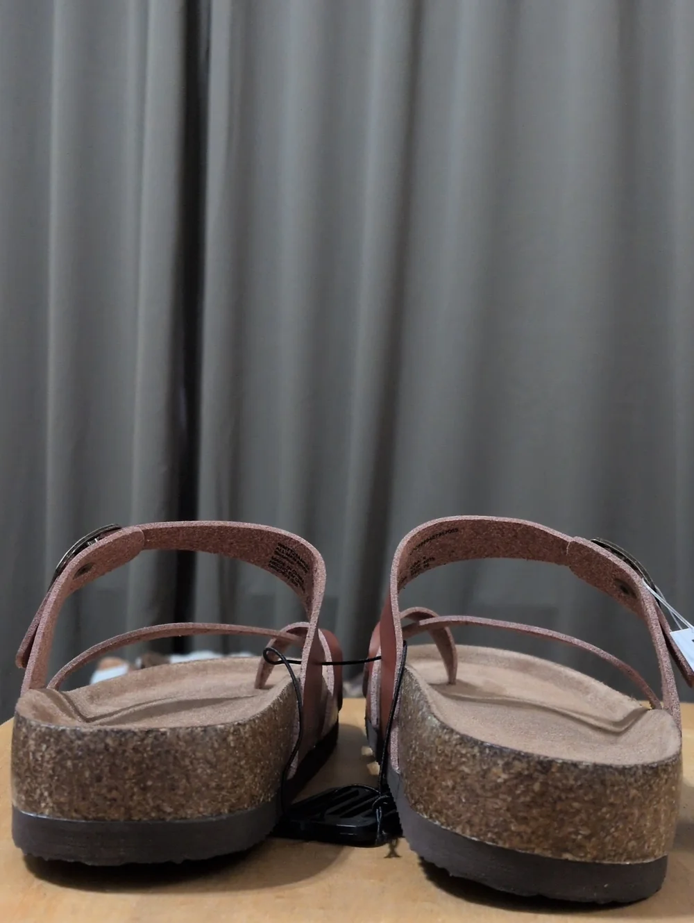 Ladies Brown Cognac Sandals - Picture 3 of 5